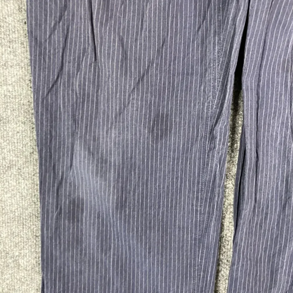 J.Crew Pants Mens 34x28 Navy Pinstripe 100% Cotton‎ Classic Straight Fit Slacks